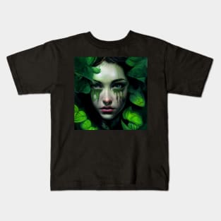 Delilah, The Nature Goddess | Green Tears Kids T-Shirt